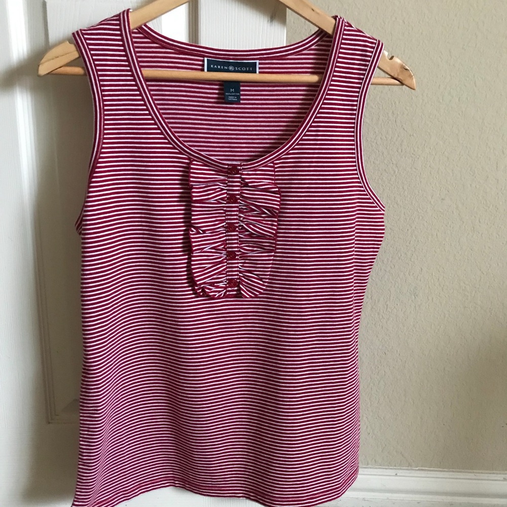 NWT Karen Scott sleeveless casual top